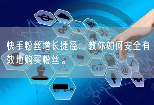 快手粉丝增长捷径:教你如何安全有效地购买粉丝。