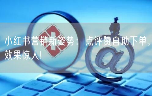 小红书营销新姿势:点评赞自助下单,效果惊人!