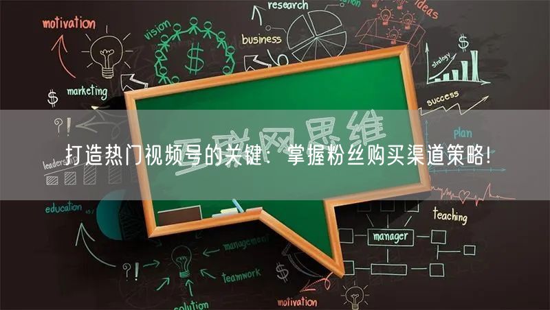 打造热门视频号的关键:掌握粉丝购买渠道策略!