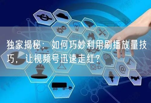 独家揭秘:如何巧妙利用刷播放量技巧,让视频号迅速走红?