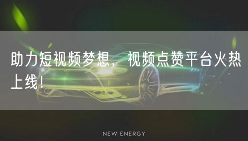助力短视频梦想，视频点赞平台火热上线！